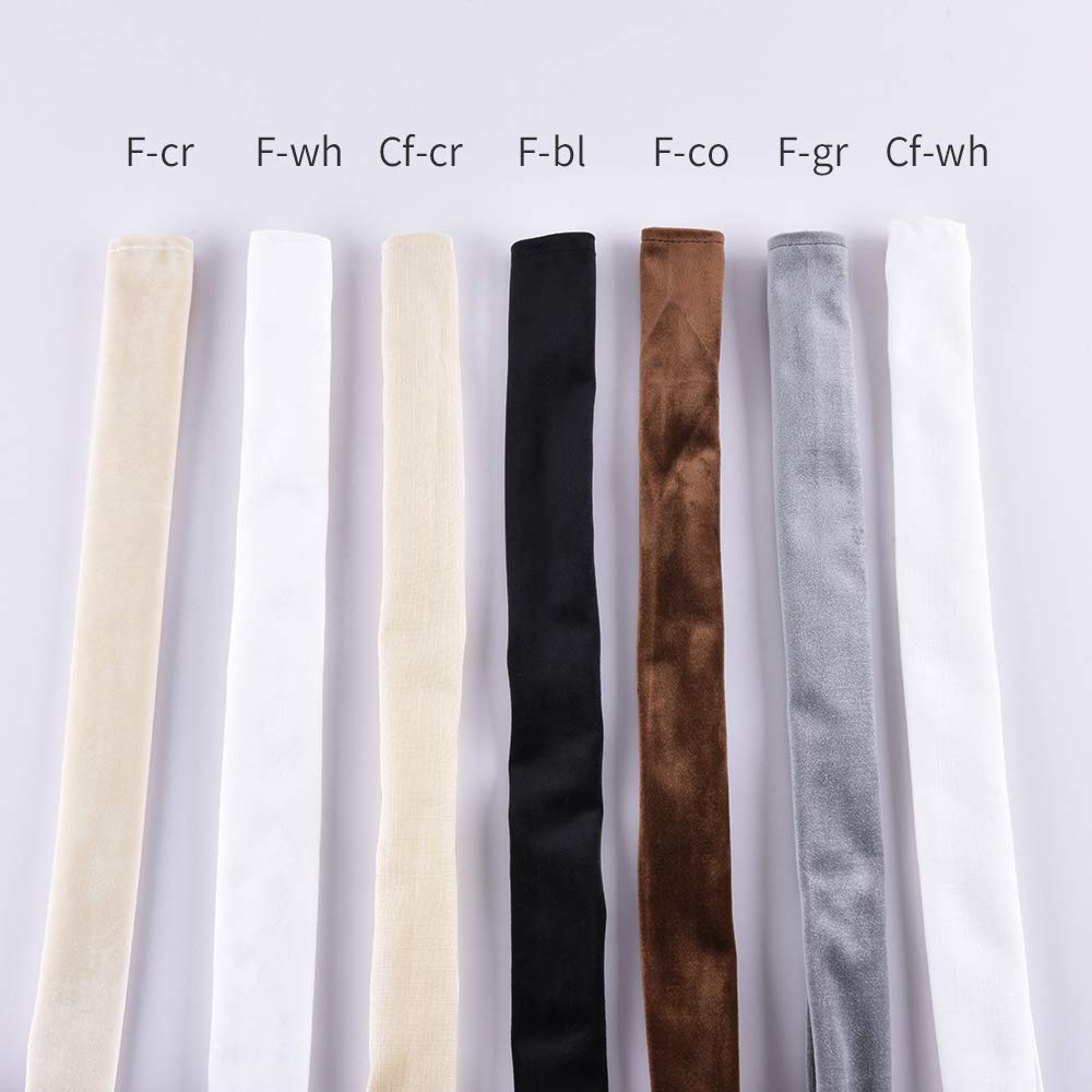 Chandelier Chain Cover Cord Cover 6 Feet Cotton Linen Effect Fabric Cream White Color