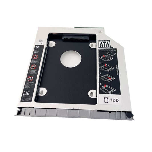 2nd HDD SSD Hard Drive Optical Bay Frame Caddy Tray for HP ProBook 650 645 640 G1 with Bezel Front Cover Mounting Bracket