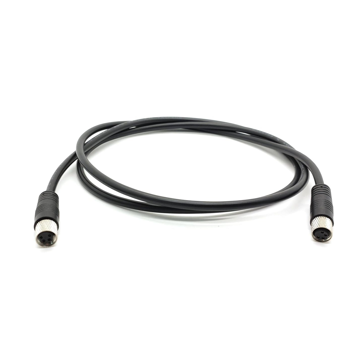 Elecbee M8 Cable Female to Female Straight Double Ended Cable Cordsets (A Code 4 Pin 1M/3.3ft Cable)