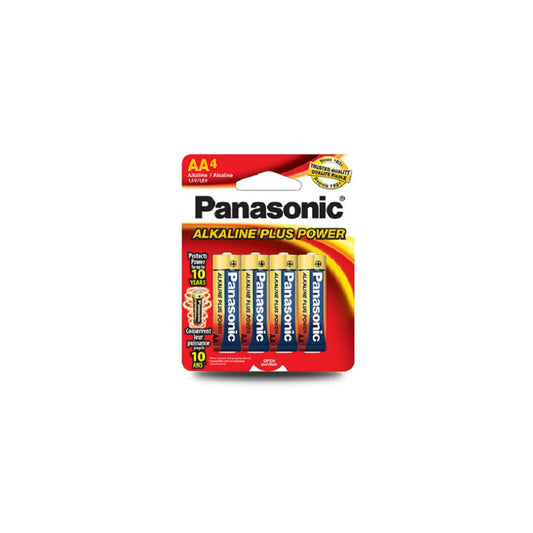 Panasonic 354369 AA Alkaline Plus Power Batteries - Pack of 4