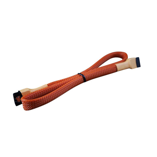 Darkside 45cm (18") SATA 3.0 180° to 180° Data Cable with Latch - UV Orange (DS-0159)