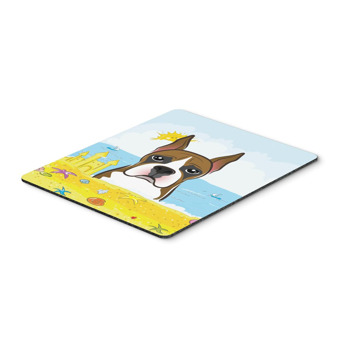 Caroline's Treasures BB2091MP Boxer Summer Beach Mouse Pad, Hot Pad or Trivet for Home Office Gaming Working Computers Laptop Mouse Mat,Washable Large