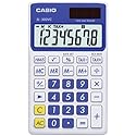 Casio SL-300VC, Solar Powered Standard Function Calculator, Blue