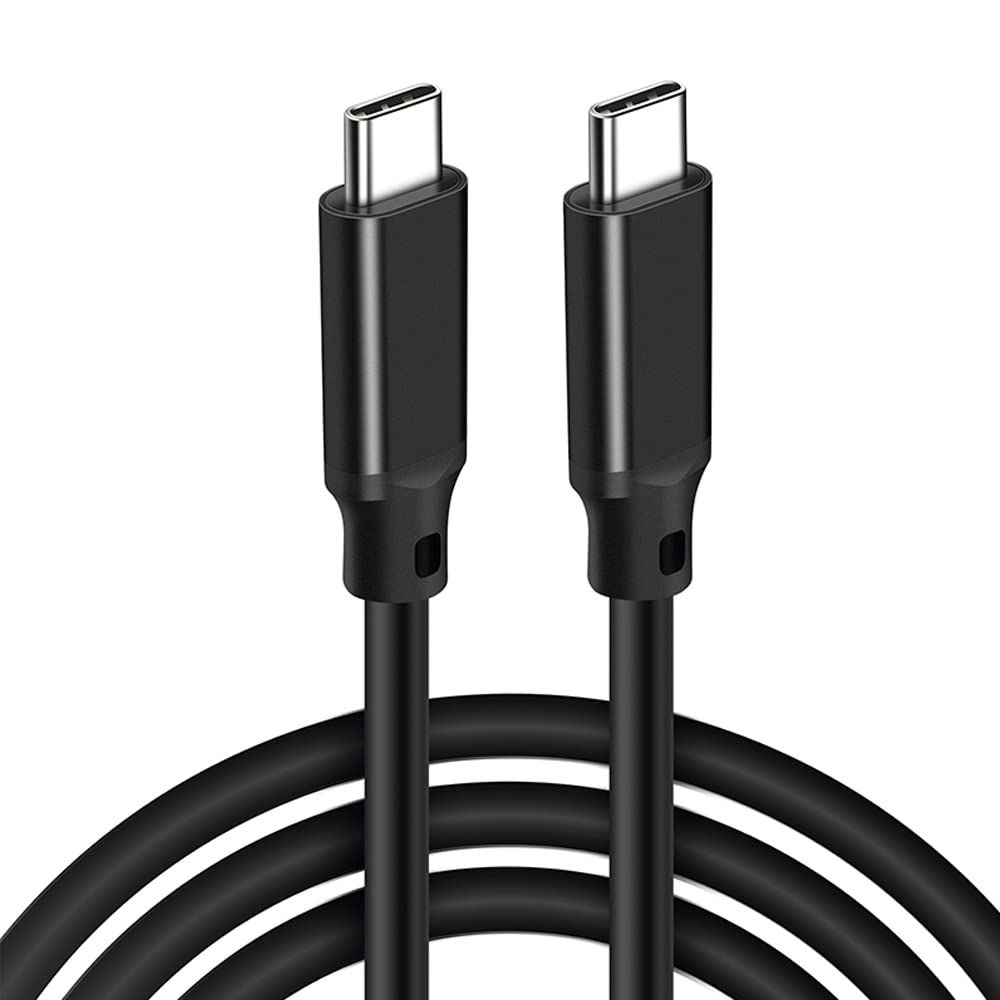 Pocxwa USB-C to USB-C Cable, 5Ft 4K USBC Cable, Fast Charging & Data Sync Charger Cord Compatible with MacBook Pro, Samsung Galaxy Smartphone Tablets