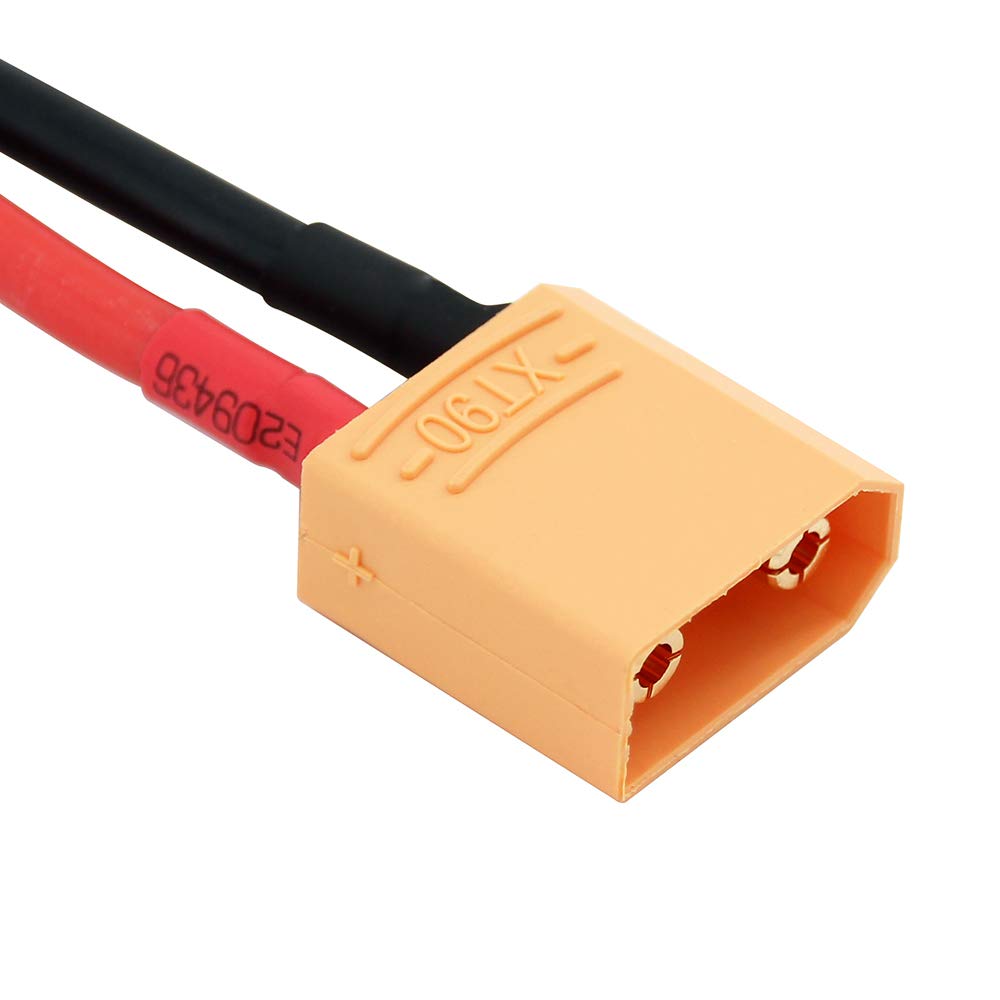 OliYin 3pcs XT90 Male to XT60 Female Connector Converter Adaptor with 12awg 1.96inch 5cm Cable(Pack of 3)
