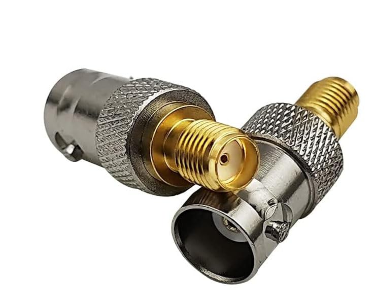 DHT Electronics 2pcs RF coaxial Coax Adapter SMA Female to BNC Female