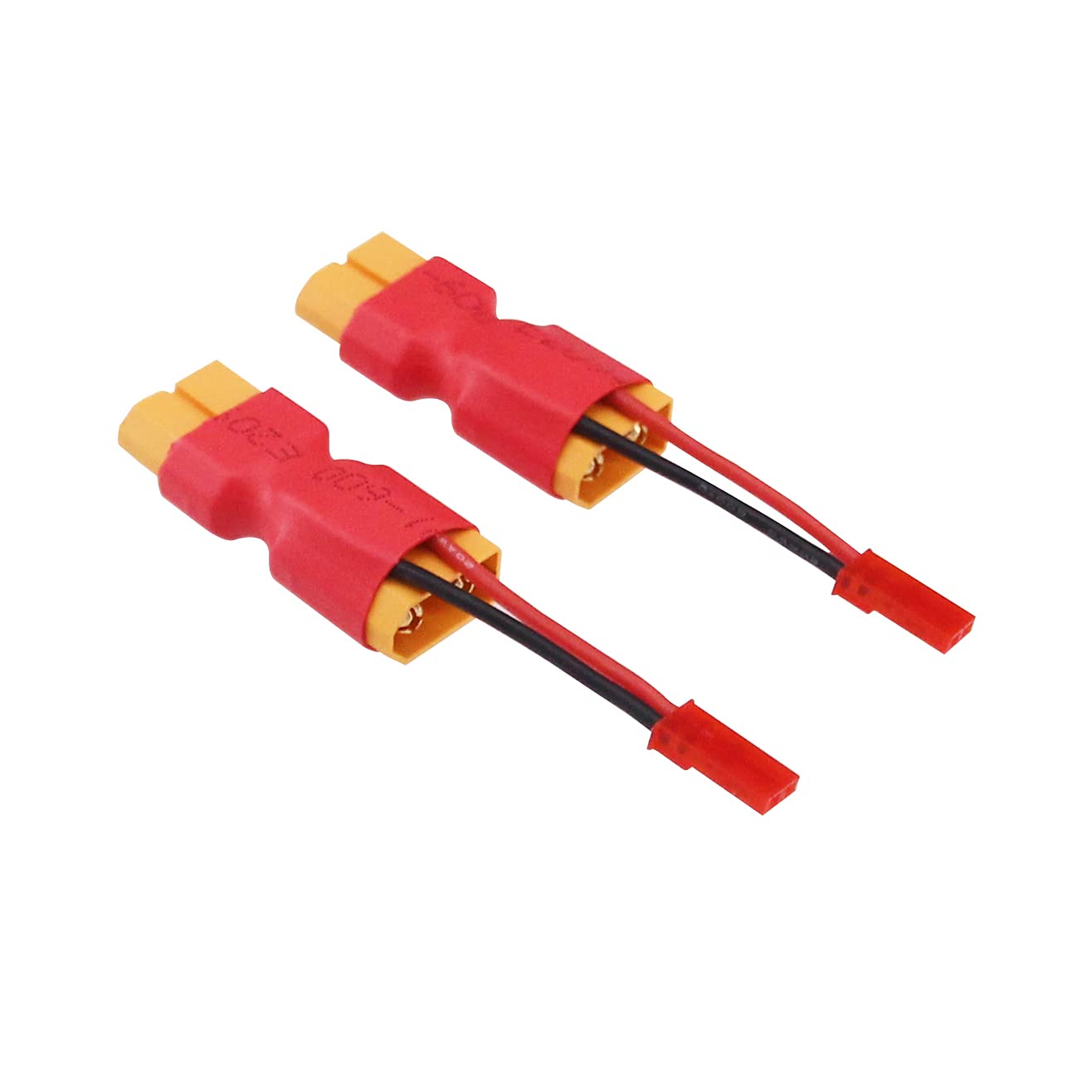 BDHI 3pcs XT60 Male to Female Connector with in-line JST Male 20awg 5cm Cable Parallel Power Adapter for Camera Gimbal(B170-3)