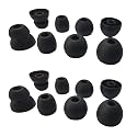 Luckvan Silicone Earbuds Tips for Powerbeats Pro & 2/3 Replacement Eartips 8 Pairs L/M/S Double Flange Rubber Ear Tips