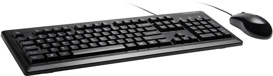 Kensington Mouse-in-a-Box and Keyboard Wired USB Desktop Set (K72436AM), Black