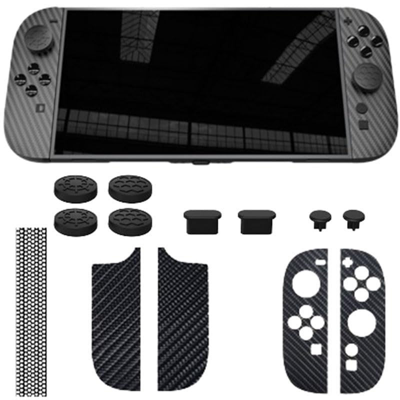 XYYORITRIX Dust Cover for Nintendo Switch 2?[New - 6in1] Protection Kit Type-C Dust Plug Headphone Jack Dust Plug Grip Stickers Silicone Rocker Cap