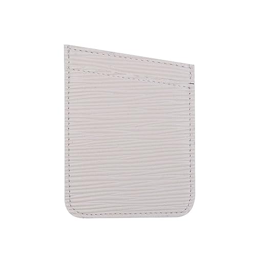 CUBE Stick On - Ultra-Thin Wallet/Card Holder for iPhone/Samsung/LG & More - White Wave Texture