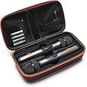 Ekoomar Wireless Microphone Case - Compatible with JBL Wireless Two Microphone System - Handheld Dual Mic Travel Bag for Singing & Karaoke |