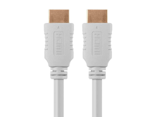 Monoprice 4K High Speed HDMI Cable - 4K60Hz, 18Gbps, HDR, 10ft, White