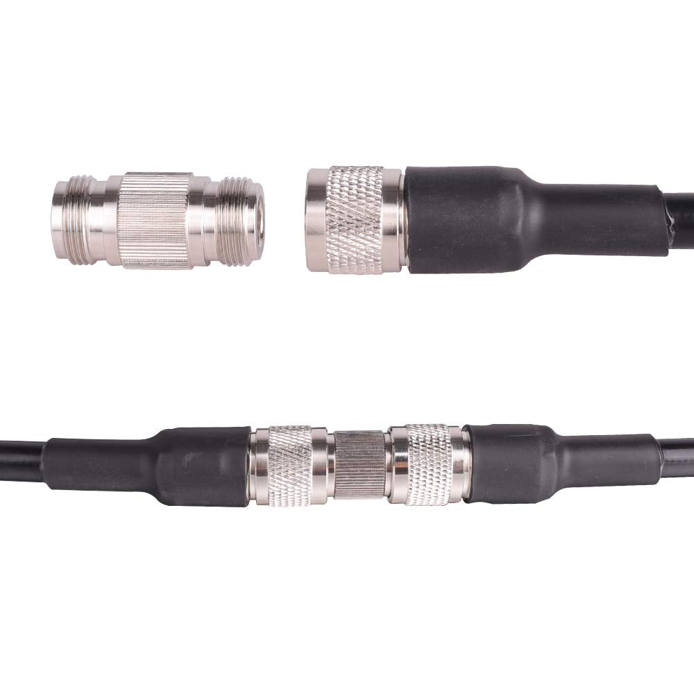 XRDS -RF 5PCS N-Female to N-Female Connector RF Coax Cable Adapter Barrel Connectors Double Female Connector Plug (NOT for TV)