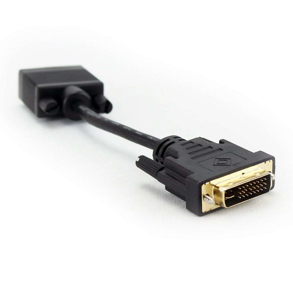 BlueDiamond Dvi Male to VGA Cable Adapter-Connect Your PC, Mac or Video Card to Your VGA Display, Black