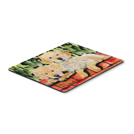 Caroline's Treasures SS8908MP Golden Retriever Mouse Pad, Hot Pad or Trivet for Home Office Gaming Working Computers Laptop Mouse Mat,Washable Large