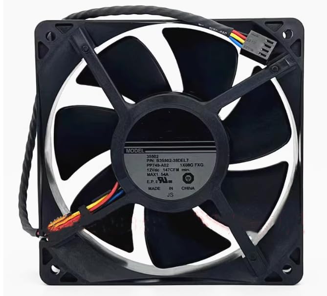 B35502-35DEL7 PP749-A02 120X120X38MM 12V 1.54A 4-Wire Cooling Fan