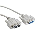 CableWholesale DB15 Monitor Extension Cable, 28 AWG Single Shielded Cord, DB15 Male to DB15 Female DB15 Extension Cable, M/F VGA Extension Cable