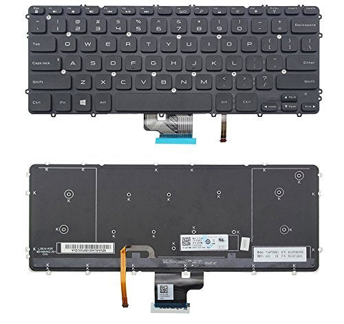 New US Black English Backlit Laptop Keyboard (Without palmrest) Replacement for Dell Precision M3800 XPS 15 9530 PK130YI2A00 V143725AS1-US 0HYYWM