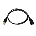 Monoprice USB 2.0 Type-A Male to Type-A Female Extension Cable - Gold Plated, 28/24AWG, 3 Feet, Black