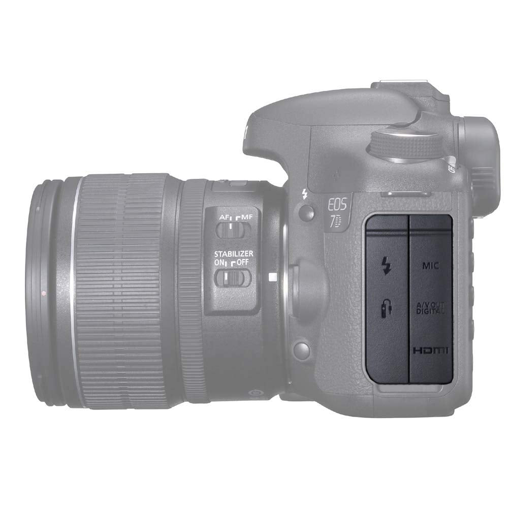 Shenligod USB Side Door Cover - Port Side Protector Replace for Canon EOS 7D USB Digital Camera