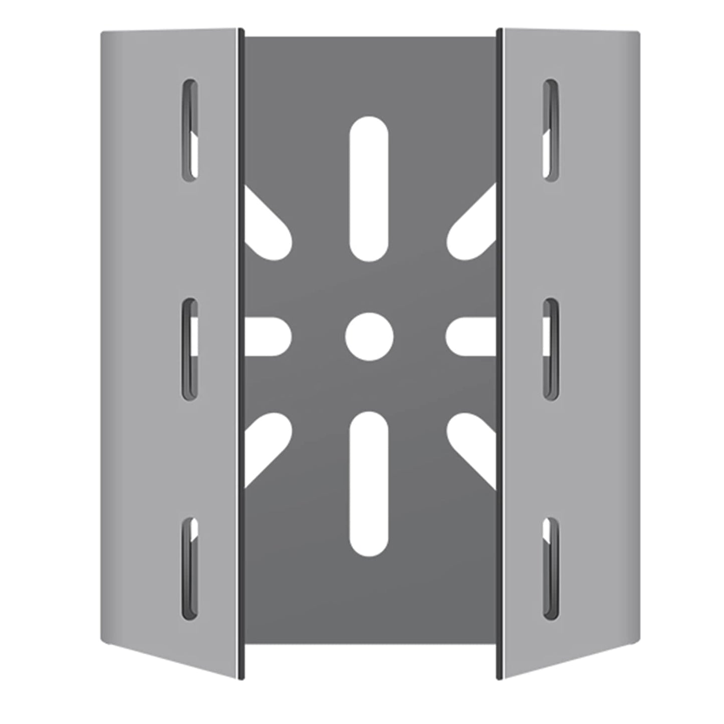 WiTi Universal Vertical Pole Mount for Security Camera, Stainless Steel Mounting Corner Bracket with 3 Loop Pipe Clamps, Suitable for CCTV Cameras LED