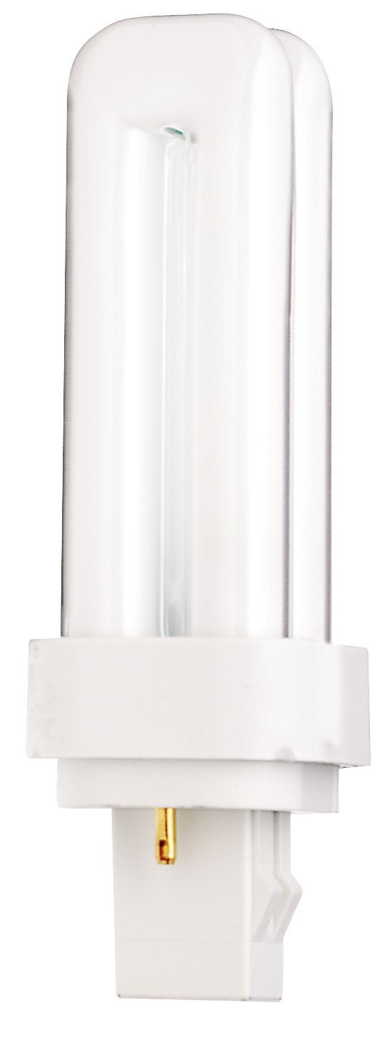 SATCO HYGRADE S8317 Quad Tube Compact Fluorescent Lamp, 13 W, Compact Fluorescent Lamp, Bi-Pin GX23-2 Lamp Base