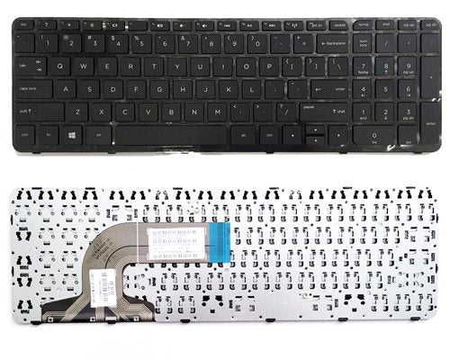 New Laptop Keyboard (with Frame) Replacement for HP 15-f125wm 15-f199nr 15-f200 15-f205dx 15-f210ca 15-f215dx US Layout Black Color