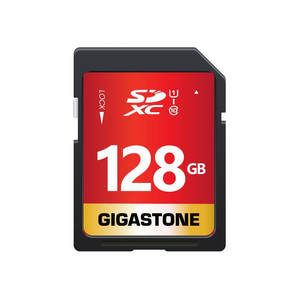 Gigastone GS-SDXC80U1-128GB-R Prime Series SDXC Card (128GB)