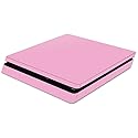 MightySkins Skin Compatible with Sony PS4 Slim Console - Solid Pink | Protective, Durable, and Unique Vinyl Decal wrap Cover | Easy to Apply, Remove