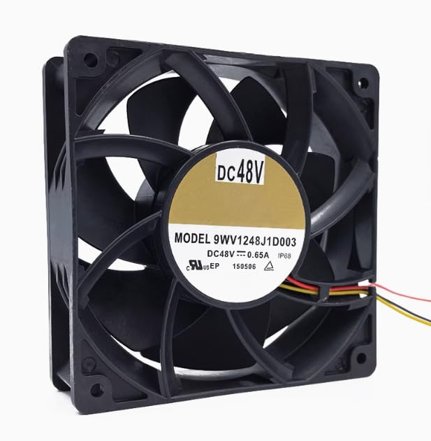 9WV1248J1D003 DC 48V 0.65A 120x120x38mm 3-Wire Cooling Fan