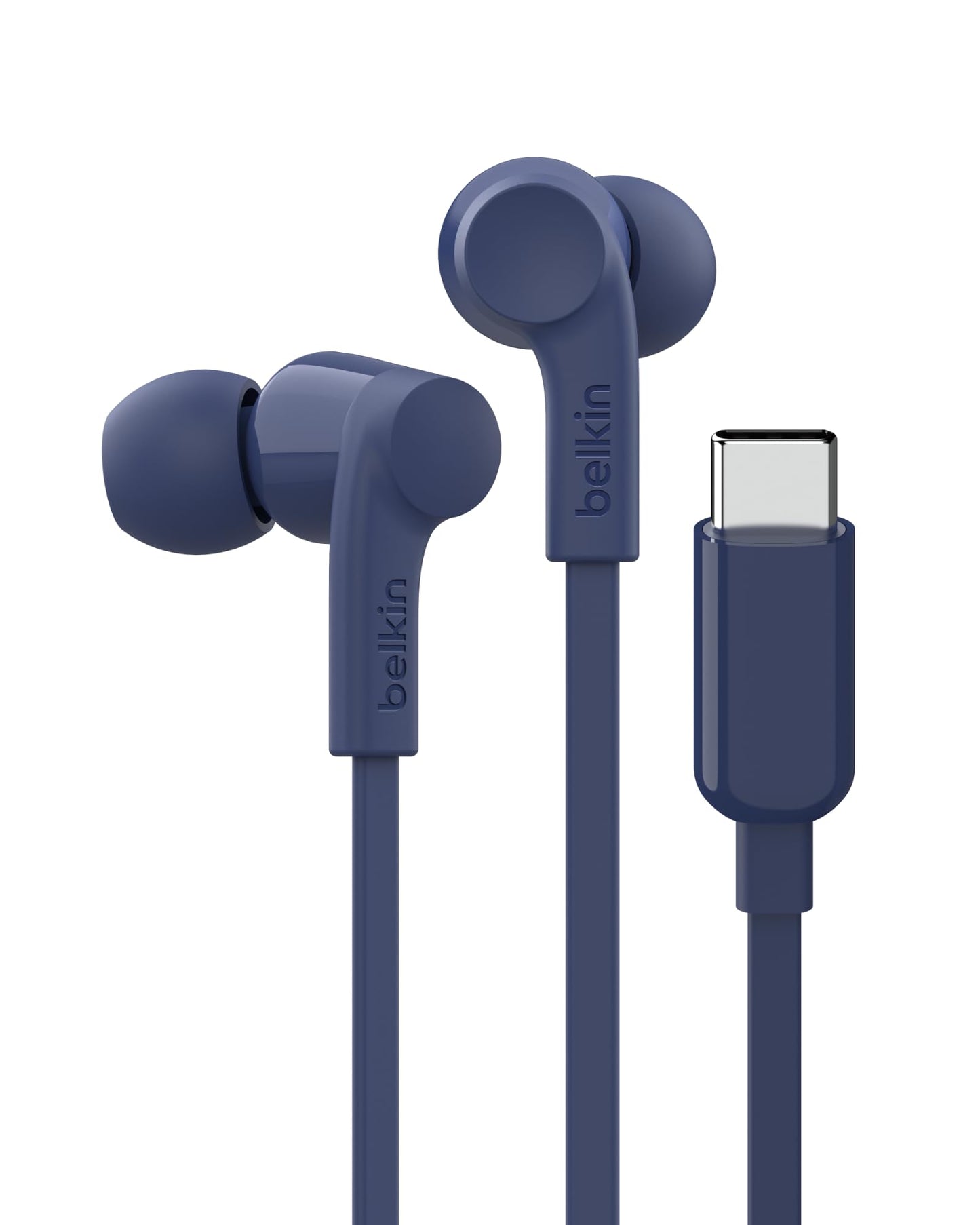 Belkin USB-C Wired Earbuds, Adjustable Volume Limiter, IPX5