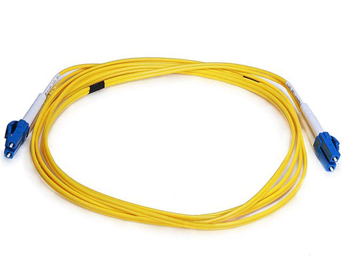 Monoprice Fiber Optic Cable, LC/LC, Single Mode, Duplex - 2 meter (9/125 Type) - Yellow