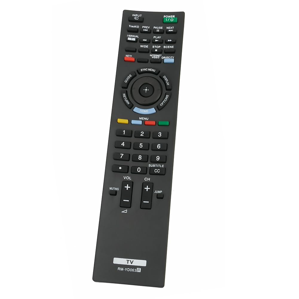 RM-YD063 Replaced Remote fit for Sony TV KDL-32EX520 KDL-32EX521 KDL-32EX523 KDL-40EX520 KDL-40EX521 KDL-40EX523 KDL-40EX620 KDL-40EX621 KDL-46EX520