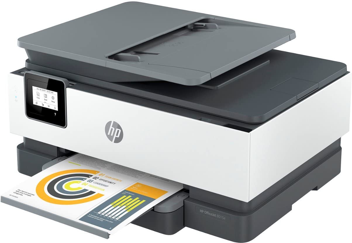 HP OfficeJet 80 Series Wireless All-in-One Color Inkjet Printer, Copy Print Fax Scan, Mobile Printing, Auto 2-Sided Printing, with 6 Months of Instant