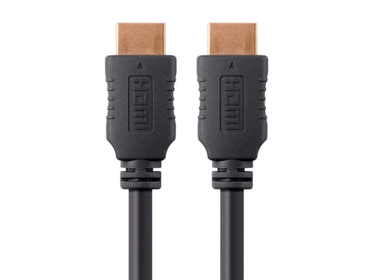 Monoprice High Speed HDMI Cable - 4K@60Hz HDR, 18Gbps, YUV 4:4:4, 26AWG, 20 Feet, Black - Select Series