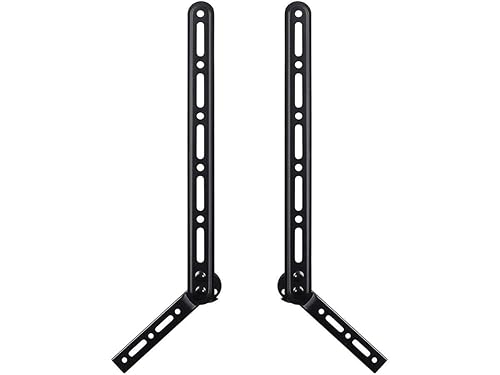 Monoprice Universal Soundbar Bracket with Adjustable Arms, Fits Displays 23in to 65in, Soundbars Up to 33lbs, Black, 139489