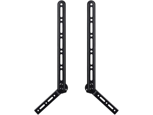 Monoprice Universal Soundbar Bracket with Adjustable Arms, Fits Displays 23in to 65in, Soundbars Up to 33lbs, Black, 139489
