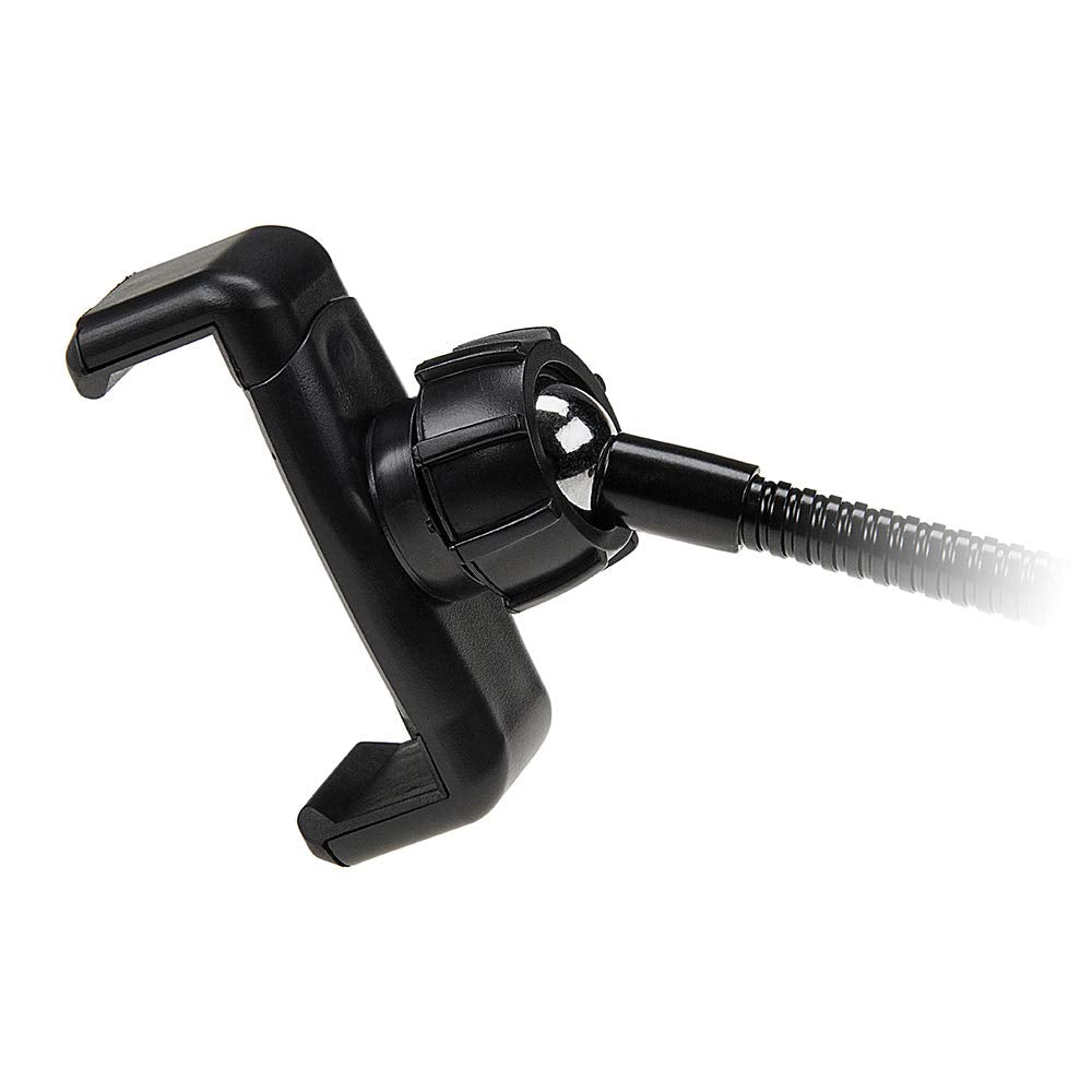 Fotodiox Cell Phone Mount w/Gooseneck Tripod/Hot Shoe Adapter - Universal Phone 1/4" Tripod Mount Clamp for Smartphones, 2.2-4" Wide Adjustable