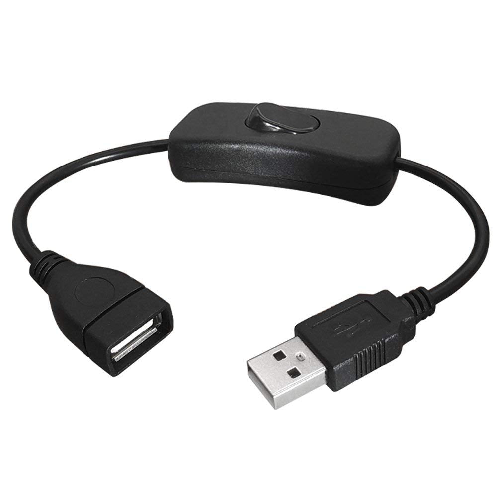 SIOCEN USB Cables with On Off Supports Data Sync and Power, Short Micro USB Cable USB Extension Cord