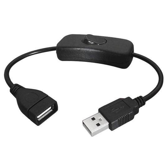 SIOCEN USB Cables with On Off Supports Data Sync and Power, Short Micro USB Cable USB Extension Cord