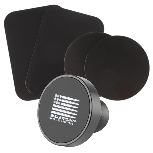 Bulletpoint DiabloM6 Magnetic Cell Phone Mount Compatible with iPhone and Android Smartphones - 20mm Attachment Ball - Metal Plate attaches to Device