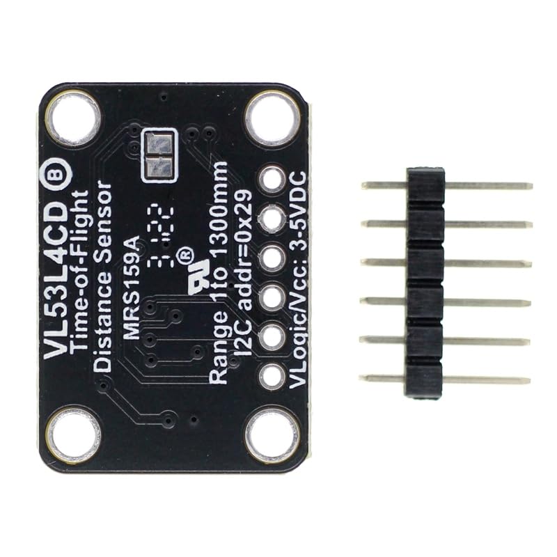 DONGKER VL53L4CD ToF Range Sensor Module,DC 2.7V-5V Ranging Sensor Module 0 to 1300 Millimeters Full Field of View (FoV)