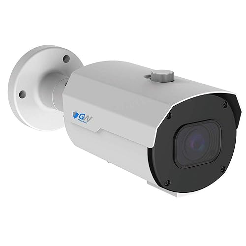 GW Security 4K 8MP Outdoor/Indoor 2.8-12mm 4X Motorized Zoom Lens PoE IP Microphone Video & Audio Bullet Security Camera (GW8550MMIC)