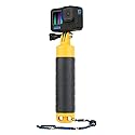 Waterproof Floating Hand Grip Monopod for GoPro Hero 1 2 3 3+ 4 5 6 7 8 9 10 11 12 13 Session 2018 Action Camera, and and AKASO EK5000 EK7000/SJCAM