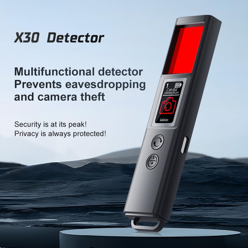 Hidden Camera Detectors, Spy Camera Detectors, 2025 Upgraded Device Finder for Hotels Car Office Home Travel Meetingroom, Signal Scanner Mini Design