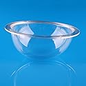 Ricrrover Diameter 6 Inch/150mm w/4 Holes Clear Acrylic Dome Flange Clear Plastic Hemisphere Indoor/Outdoor CCTV Replacement Clear Dome Camera Cover