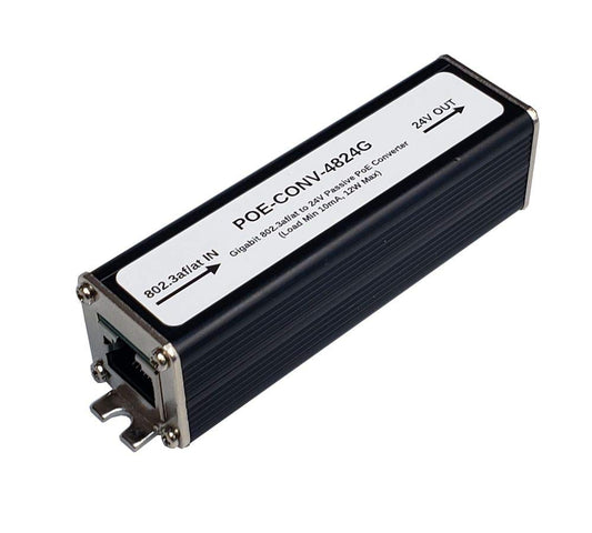 Tycon Systems 802.3af/at/bt to 24V Passive PoE Converter (POE-CONV-4824G)