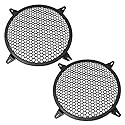 SQXBK 10 Inch Speaker Grille 2pcs 10 Inch Car Audio Speaker Subwoofer Waffle Guard Protector Net with Screws Loudspeaker Protective Mesh Cover