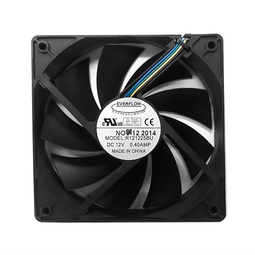 Everflow 120x120x25mm 12V 9-Blade PWM Fan # R121225BU